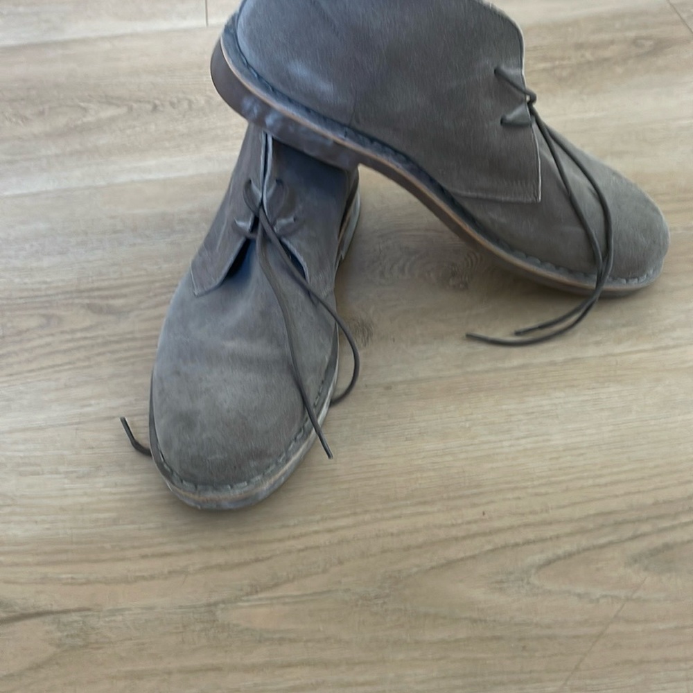 Gray Suede Desert Boots